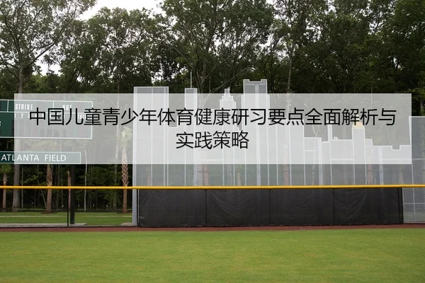 中国儿童青少年体育健康研习要点全面解析与实践策略